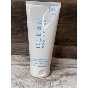 🎁 Clean "Cool Cotton" Bath & Shower Gel 6 fl oz NEW — Holiday Scent Gift - MSRP